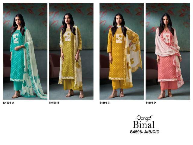 Ganga binal 4598 Dress material manufacturers in Kolkata